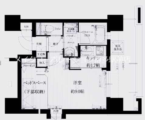アクタス薬院Ⅲ  間取り