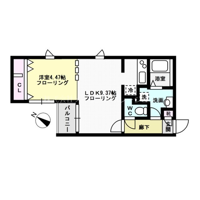 Ｂｒａｎｃｈｅ平尾（ブランシェ平尾）  間取り