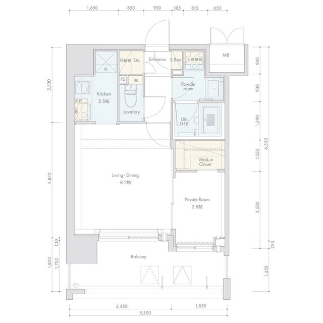 ネストピア唐人町駅前  間取り
