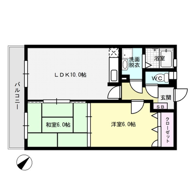 クレールマノワール 105号室 間取り
