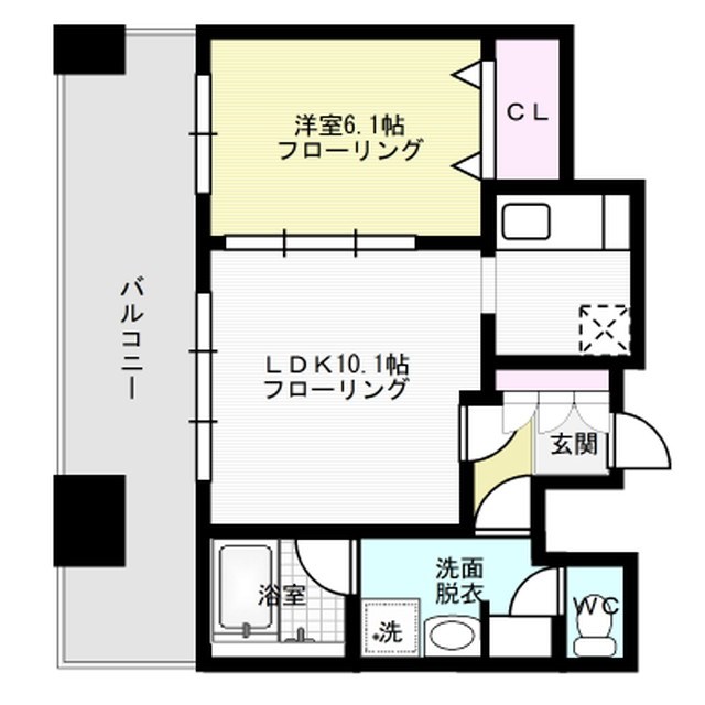 ＫＤＸレジデンス大濠ハーバービュータワー 間取り