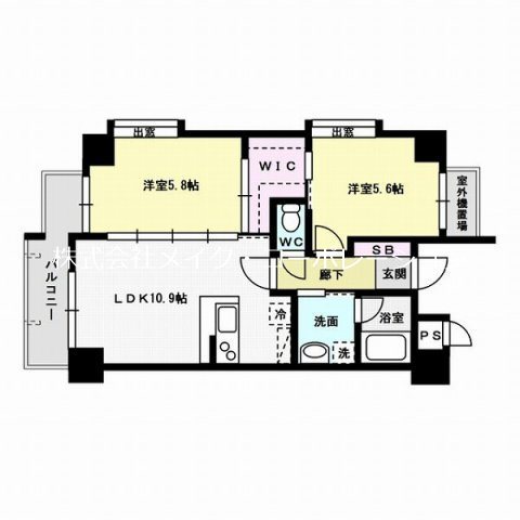 ヒルクレスト百道  間取り