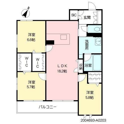 シャーメゾンKreis&Lili 間取り