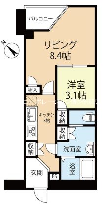 ラクレイス西新レジデンシャルタワー 間取り