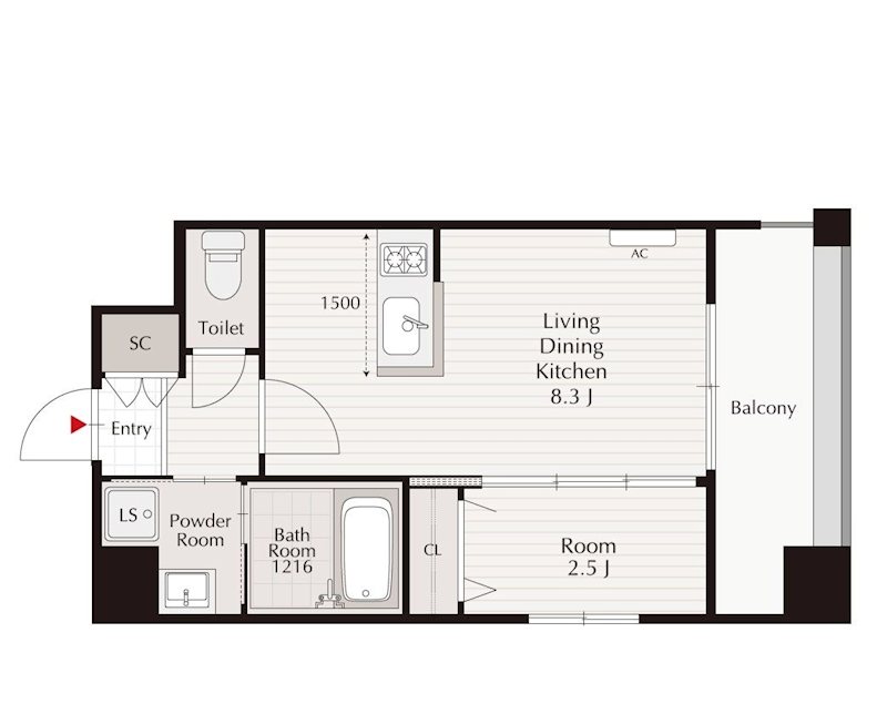 アルティザ大濠公園   間取り