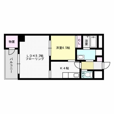 O2 201号室 間取り