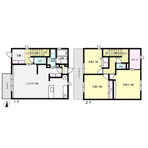 D-room桜坂 101号室 間取り