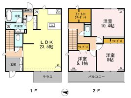 D-room桜坂 101号室 間取り
