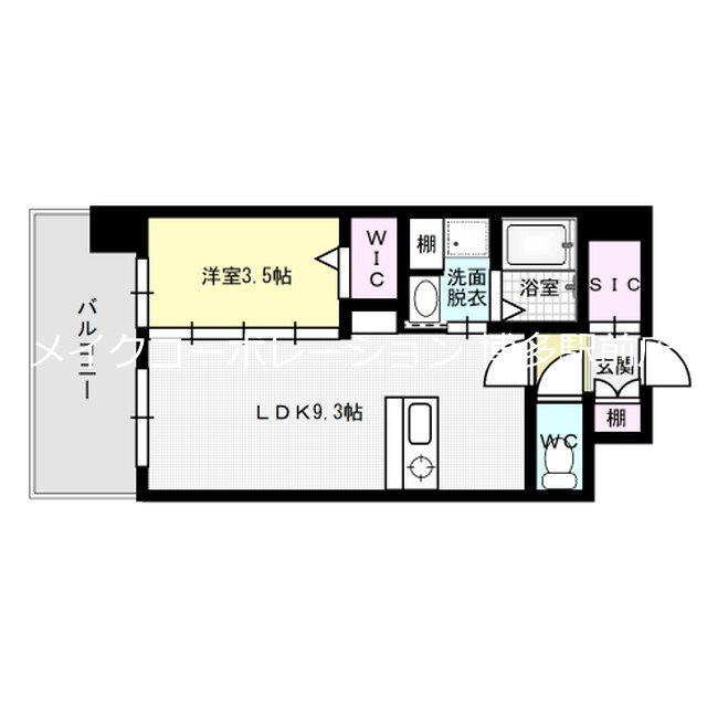 THE SQUARE･Urban Residence 間取り