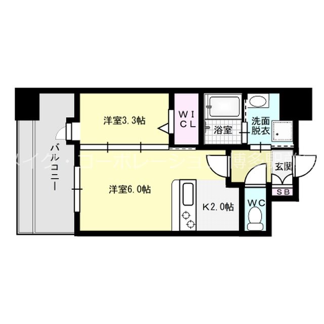 エンクレスト博多駅東Ⅱ  間取り