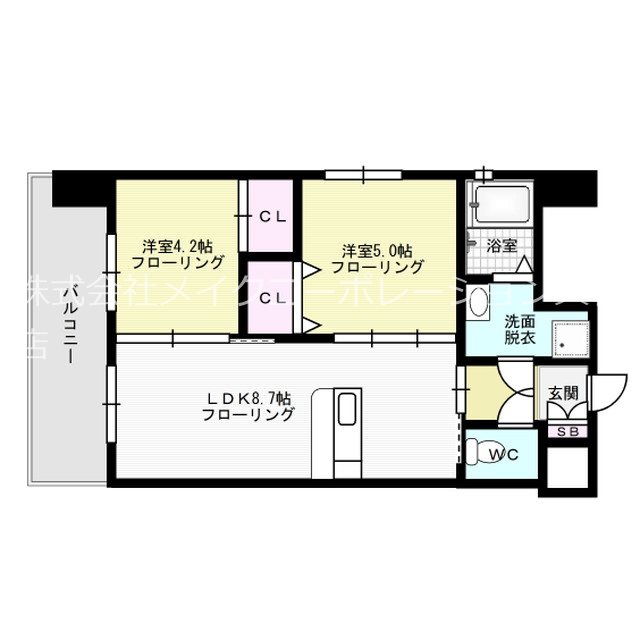 ラファセルフィーナ天神 間取り