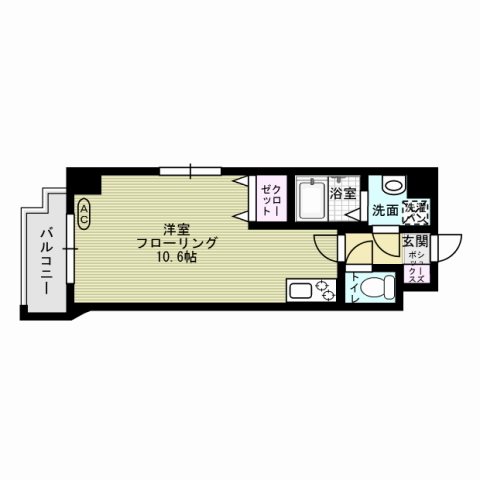 リヴェール渡辺通南 間取り