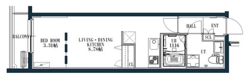 quador西新城西 間取り