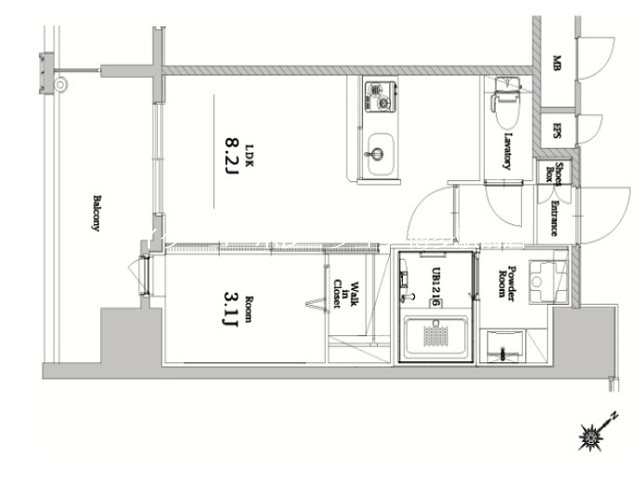 エンクレストベイ天神東Ⅱ 間取り