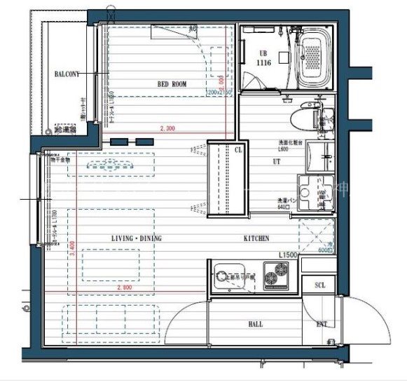 Branche平尾Ⅲeast 間取り