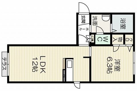 アウロラB棟 間取り