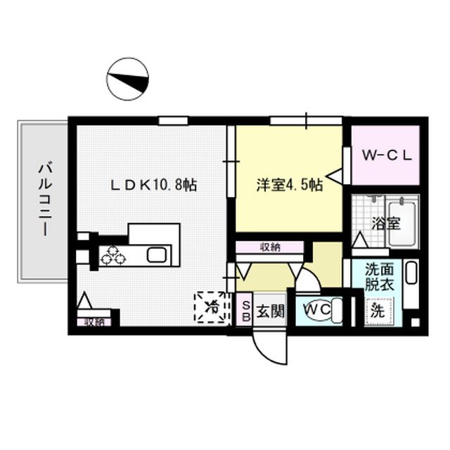 D-room博多駅南弐番館 301号室 間取り