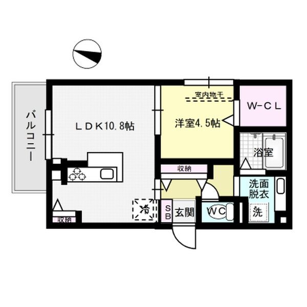 D-room博多駅南弐番館 301号室 間取り