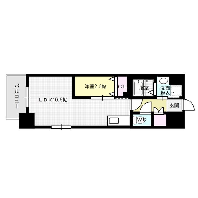 間取り LIFEFIELD銀天町 間取り図