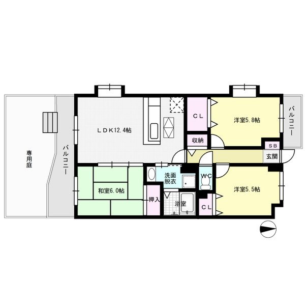 グランヴィル名宝 間取り図