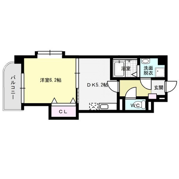 サンセール・クミ 107号室 間取り