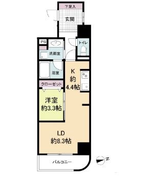 ウェルブライト博多ステーション 間取り