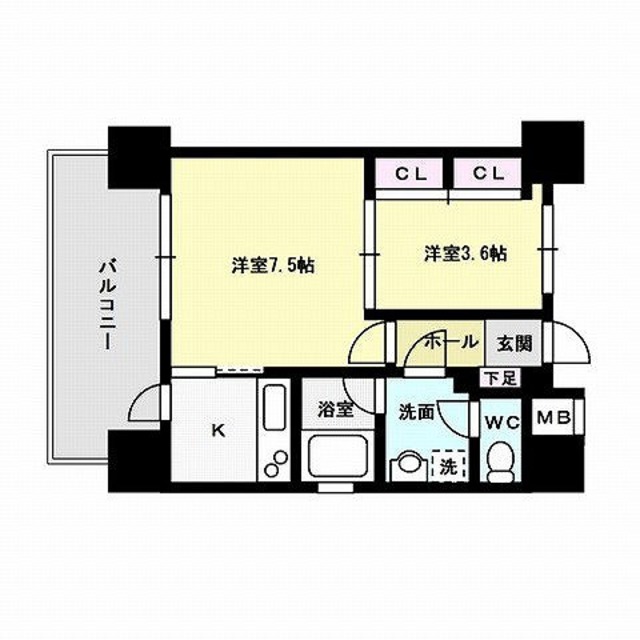 リアンシエルブルー東公園 間取り