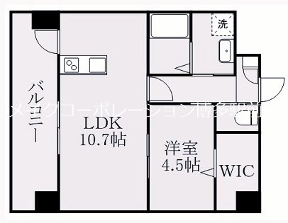 プレディアスタイル博多（旧ヴァンヴェール博多） 間取り