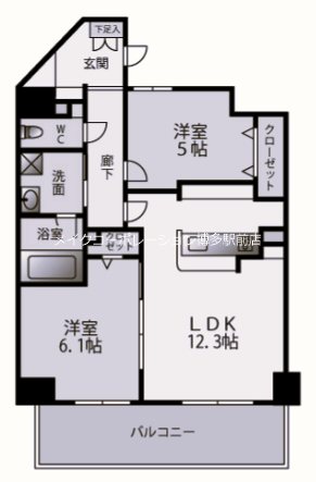 アマビリスＦ箱崎 間取り