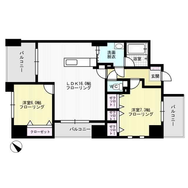 ヴィオラ薬院 間取り