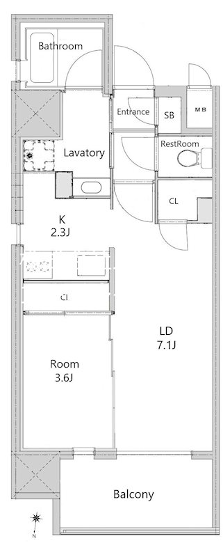 RJRクオーレ六本松 間取り
