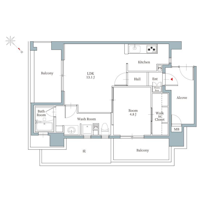 リアンシエルブルー東比恵 間取り