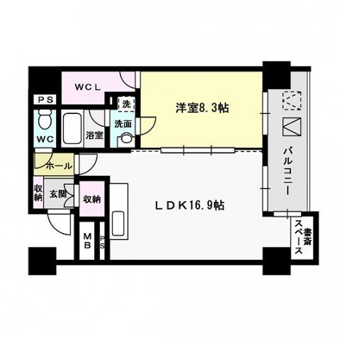 レジディア西新 間取り