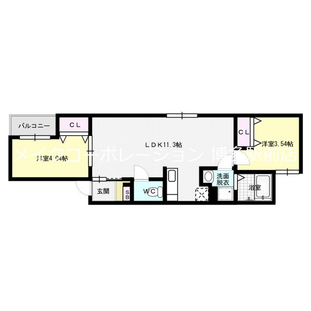 リタリッチ博多 間取り