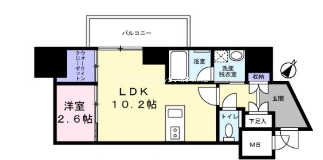 アクアステージ美野島  間取り