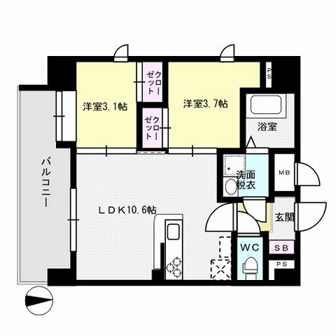 Live Casa姪浜 間取り