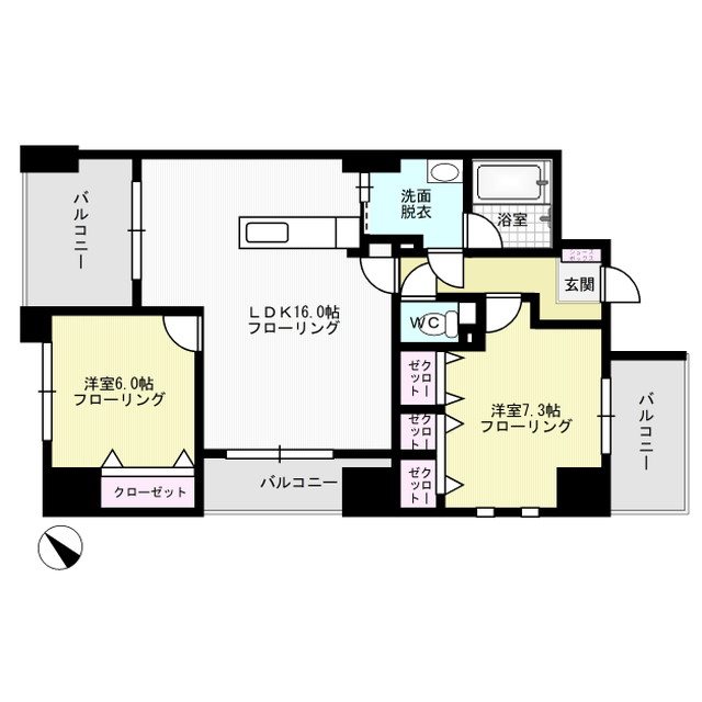 ヴィオラ薬院 間取り