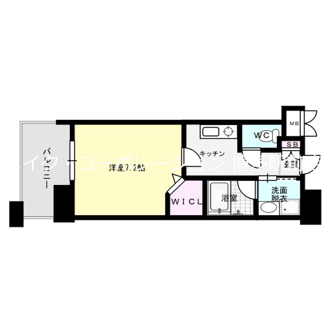 エンクレスト大博通りAPEX 間取り