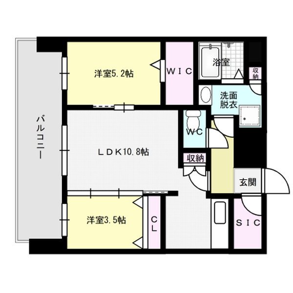 エンクレスト博多PARK SIDE 間取り