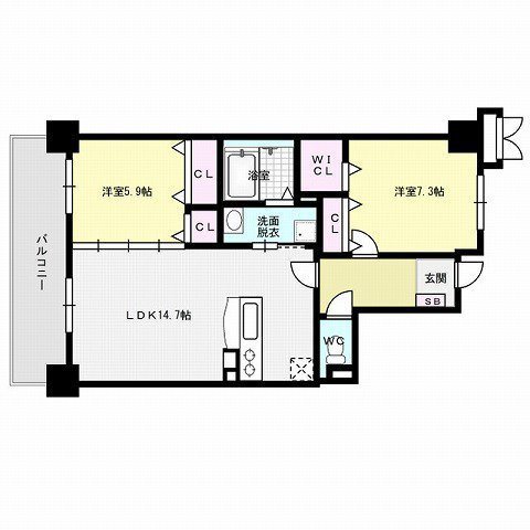 ネオジェラーモⅢ 間取り