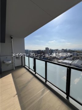 アクロス箱崎駅前クレステイア ベランダ