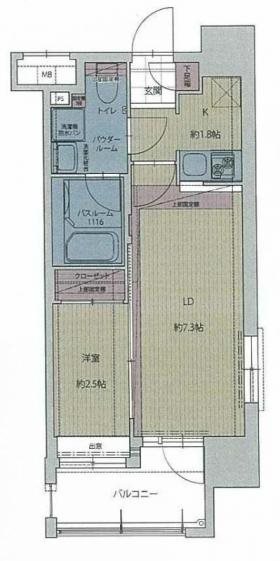 グランフォーレプライム天神東 間取り