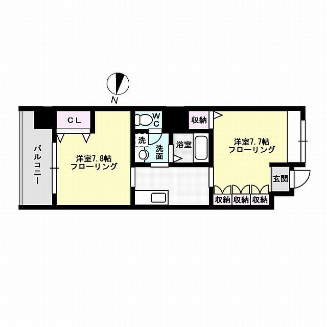 グランパーク天神 間取り