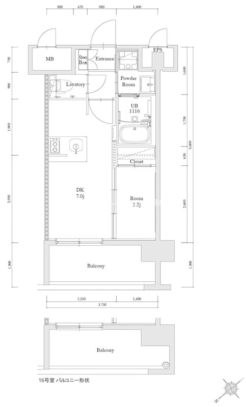 エンクレスト博多駅南FIT 間取り
