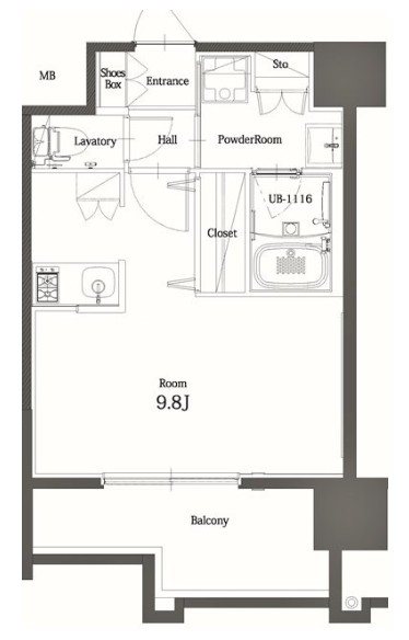 エンクレスト博多THE TIME 間取り