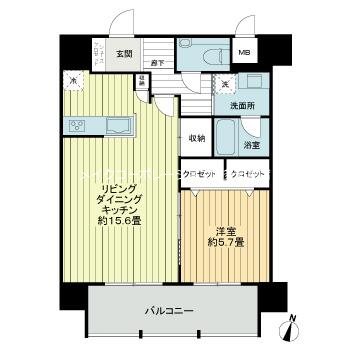 エグゼ博多コンドミニアム 間取り
