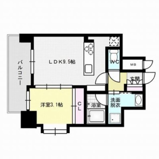 ヴィラ博丈下川端 間取り
