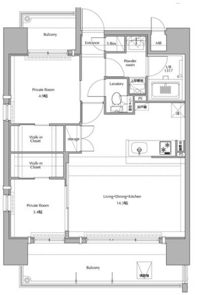 ネストピア博多グランドステージⅡ 間取り