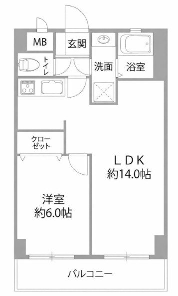 エステート・モア・天神AXIS(エステートモア天神アクシス)  間取り