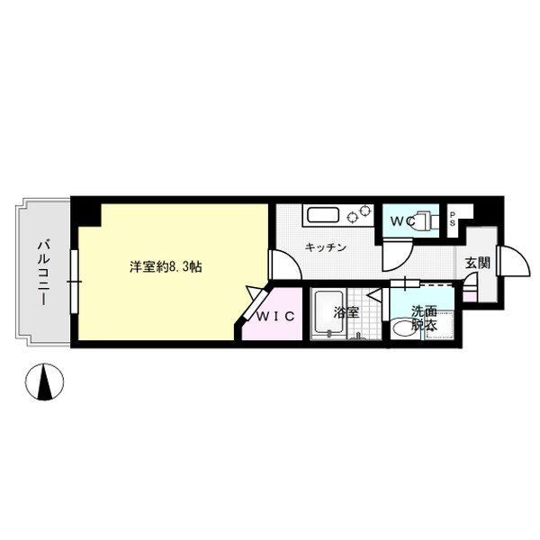 エルグランド二日市 403号室 間取り